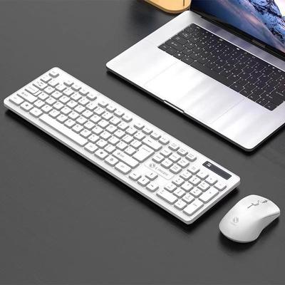 Limei W100 Беспроводная клавиатура и мышь цвета шоколада для настольного компьютера и ноутбука, бизнес-офиса