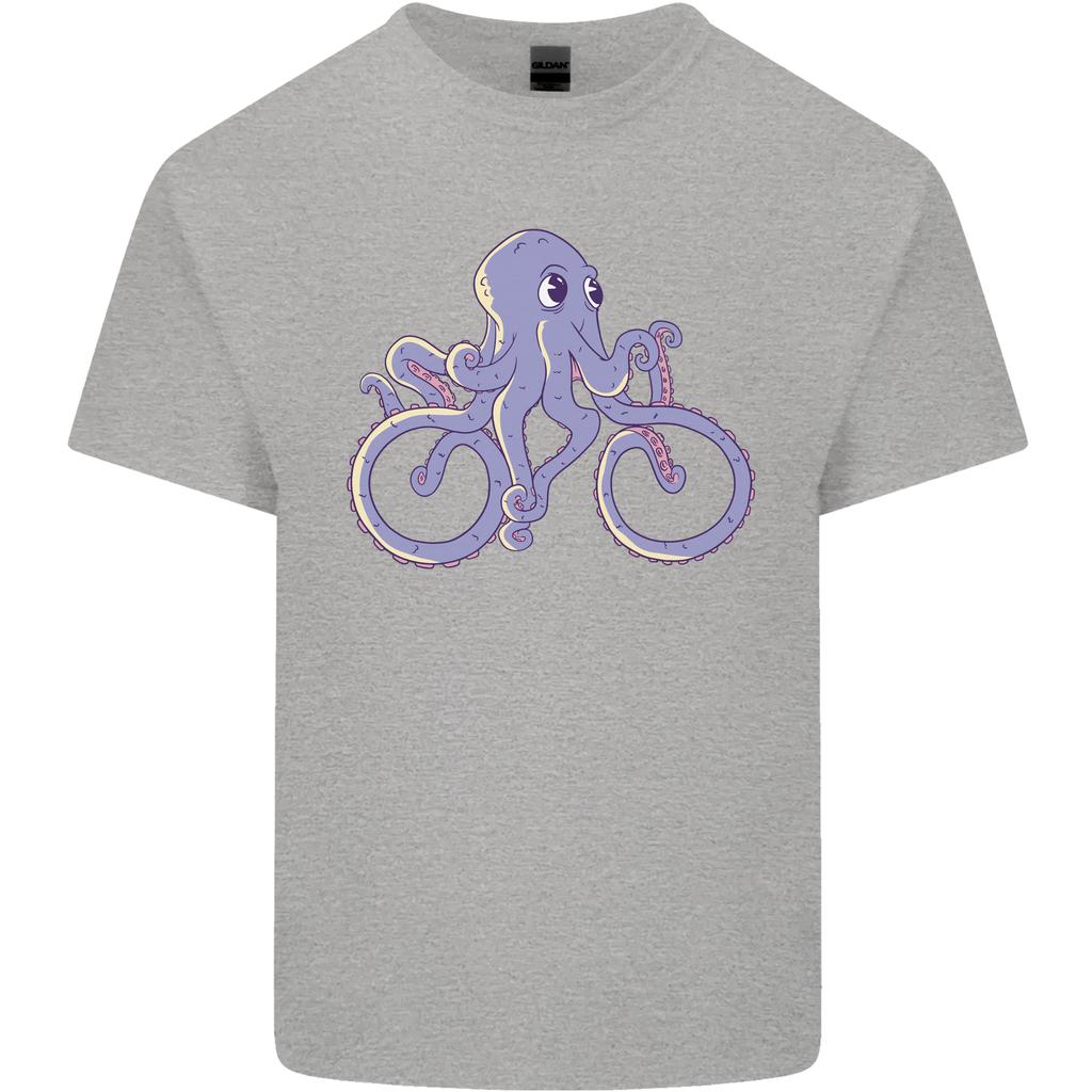 A Cycling Octopus Funny Cyclist Bicycle Unisexs Light Cotton TShirt