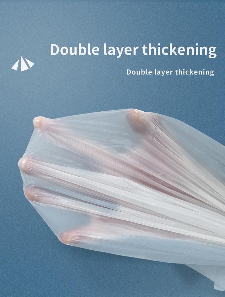 Drawstring Garbage Bags for Kitchen, Hotel, and Household Use - Portable and Thickened for Waste Classification