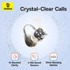 Baseus Bass BC1 Open Ear Earbuds Clip-On Headphones Open-Ring Comfort Clip Earphones SuperBass 4-Mic Clear Calls Sports Earbuds