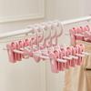 Baby Hangers Adjustable Traceless Lightweight Clothes Hanger for Socks Underwear