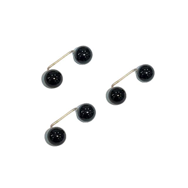 3Pcs/Set Double Pearl Brooch Pins Anti-fade Exquisite Elegant Brooches for Women Sweater Cardigan Clip Coat Summer Dress Jewelry