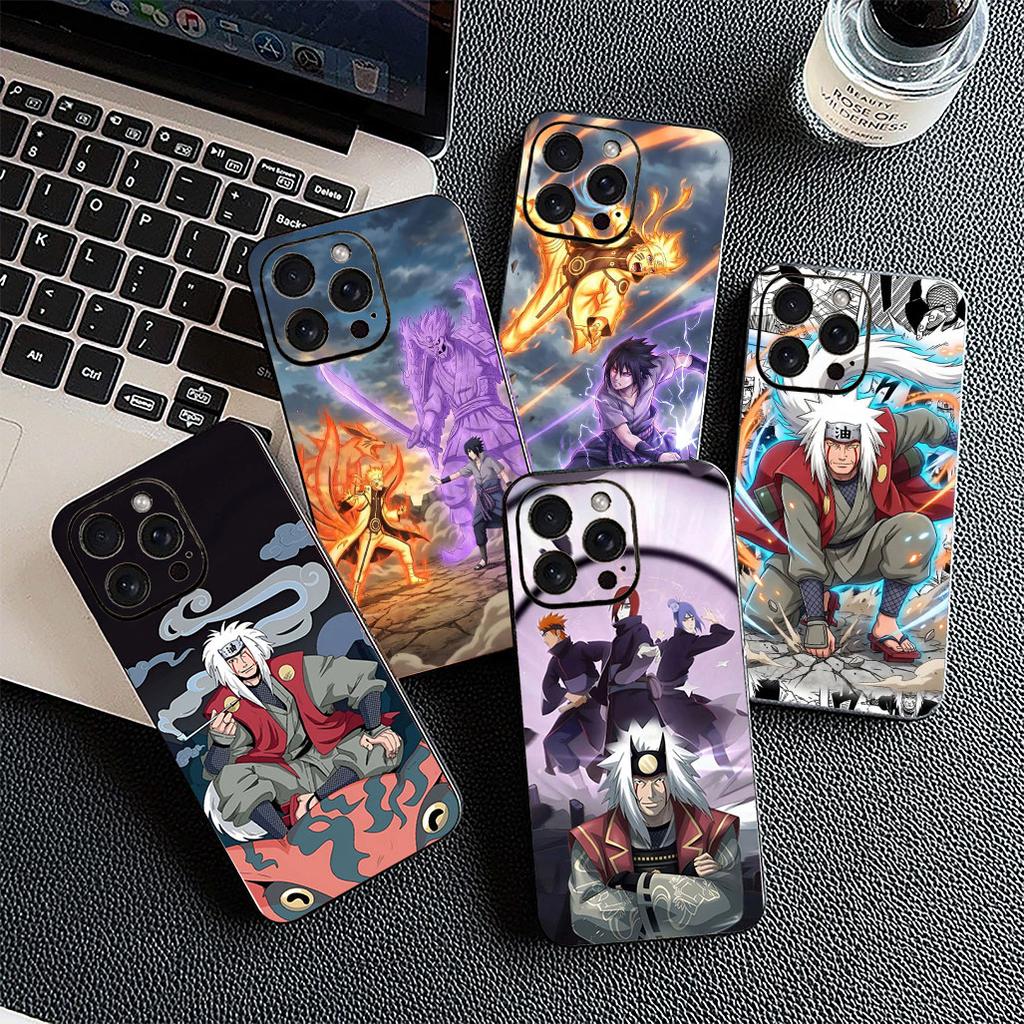 Casing for Apple iPhone 16 14 15 Plus 11 Pro Max 16E ProMax + 16Plus 15+ 14+ Phone Cover Soft Case Jiraiya Narutos Uchiha Sasuke