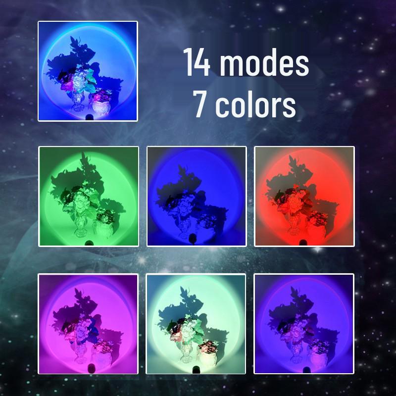 USB лампа «Закат»: Атмосферный и проекционный свет «Радуга»