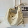 Canvas Bags  Large Capacity  New Style for Girls  Solid Color Dumpling Bags  One Shoulder Crossbody Bags