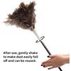 Ostrich Feather Duster Pole up to 72 Inch,Extendable Feather Duster Used for Home Cleaning Ceilings Furniture Fans