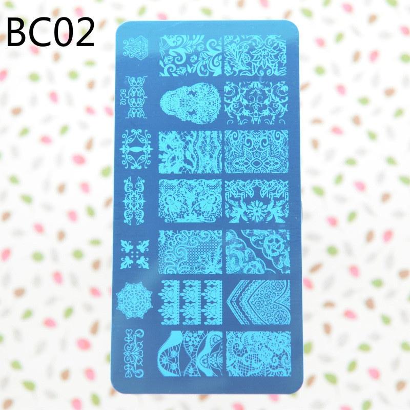 Мода для ногтей 12x6см Новые 10 дизайнов Цветок/Рождество Сделай сам Полировка Штамповка Штампы для ногтей Шаблоны Нейл-арт
