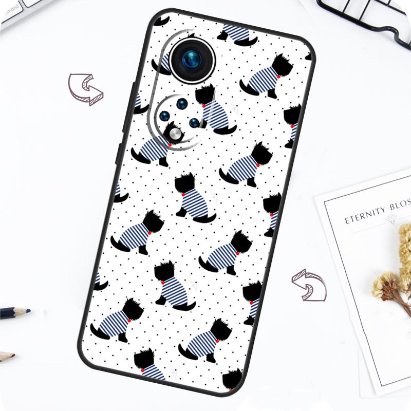 Чехол с узором шотландский терьер для Honor Magic 7 5 6 Pro Honor 200 Pro X9b X9a X8b X8a X8 X9 X9c 50 70 90 Lite