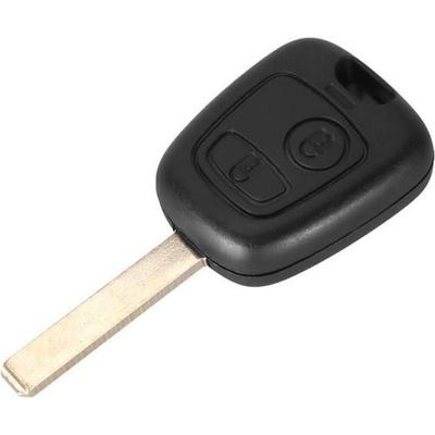 Корпус ключа для Peugeot 107 207 307 Citroen C1 C2 C3 - Плип ключ с дистанционным управлением 2 кнопки Лезвие без паза®