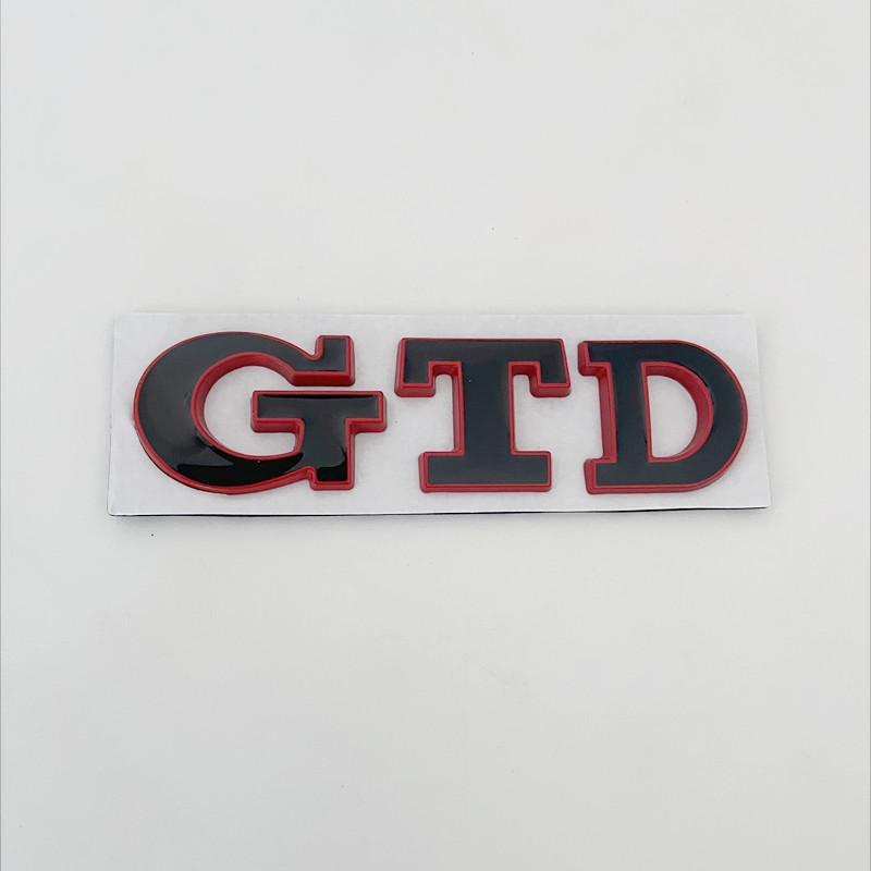3D Metal Front Grille GTD Logo Emblem Rear Trunk Badge Stickers For Volkswagen VW Golf 2 4 5 6 7 R MK2 MK3 MK4 Car Accessories BA5