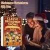 Classic Broadway Shows Advent Calendar 2025, 24 Days Countdown Calendar With Iconic Musical Character Collectibles