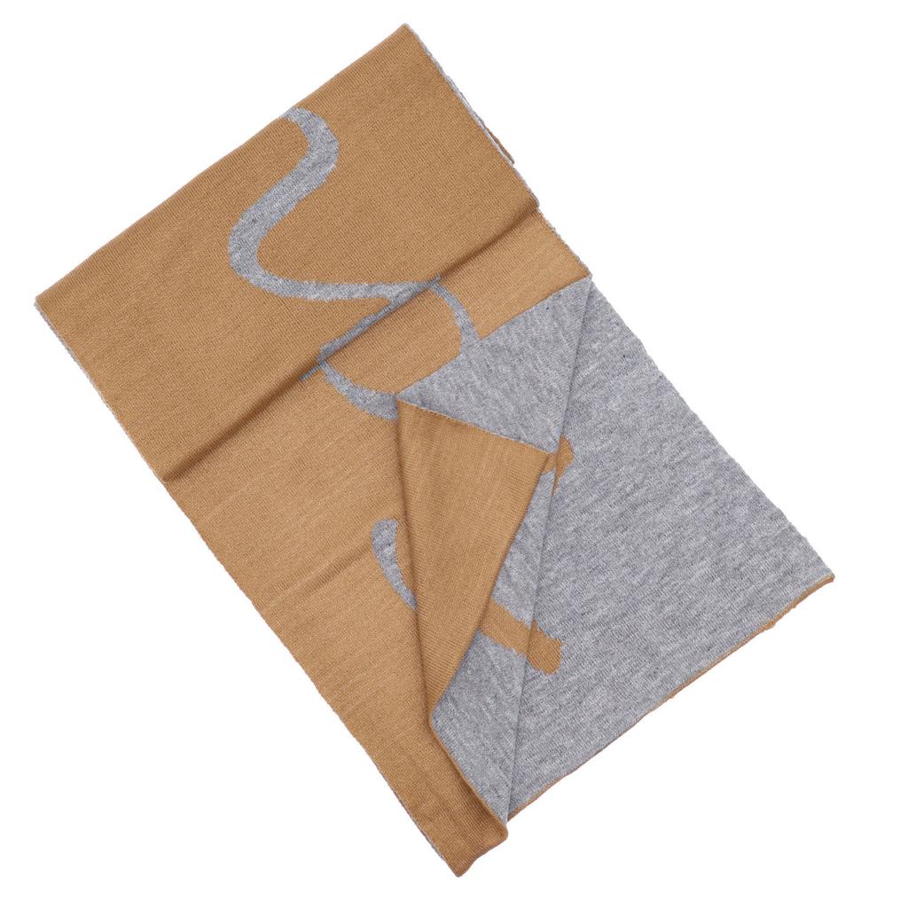 Warm Knitted Jacquard Scarf, Outdoor Casual Fashion Scarf