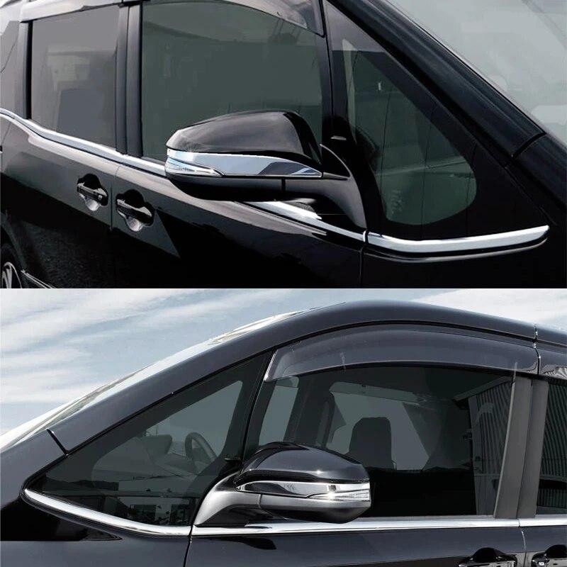 Car Sticker Rear View Rearview Side Mirror Cover Eyebrow Trim Frame 2pcs For Toyota Noah Voxy 80 Series 2014 2015 2016 2017 2018