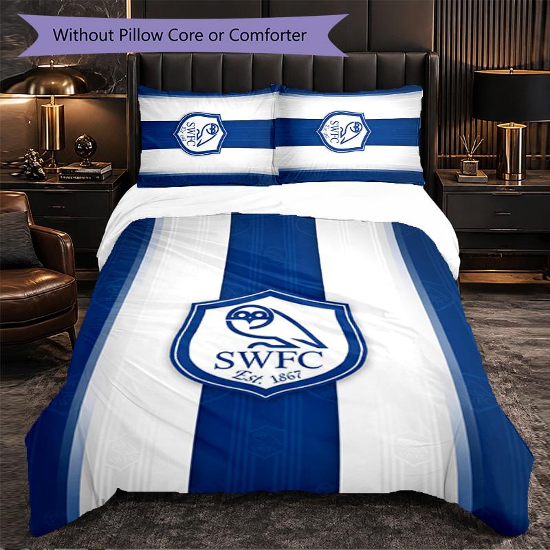 Постельное белье на тему Sheffield Wednesday, 3 предмета, комплект с пододеяльником, декоративное постельное белье для комнаты подростка, домашний декор