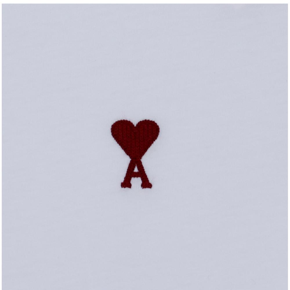 Унисекс лонгслив Ami с маленьким логотипом-сердечком bfuTs235