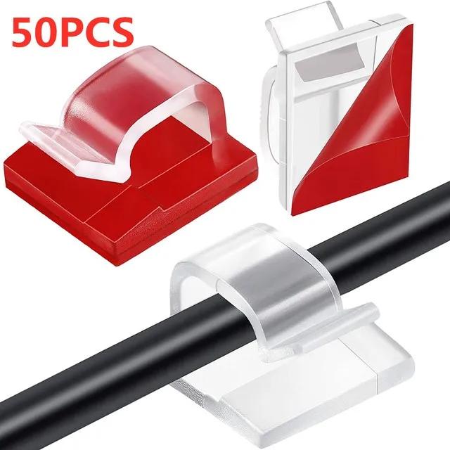 10/20/50 шт., зажимы для органайзера для кабеля, держатель для намотки проводов, зажим для шнура мыши и наушников, протектор, зажимы для управления USB-кабелем, менеджер проводов