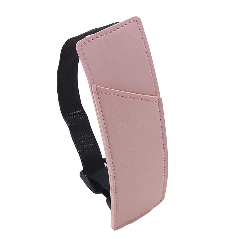 Регулируемый держатель для ручки на резинке, однотонный чехол для ручки из искусственной кожи, студенческий блокнот, страница книги, зажим для ручки