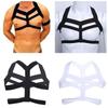 Mens Elastic Shoulder Chest Muscle Harness Belt Fancy Club Cage Costume Strap Accessory