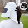 Breathable Sun Protection Mask Mirror/Clear Mask Face Mask Sun Hat  Sun Hats Shades