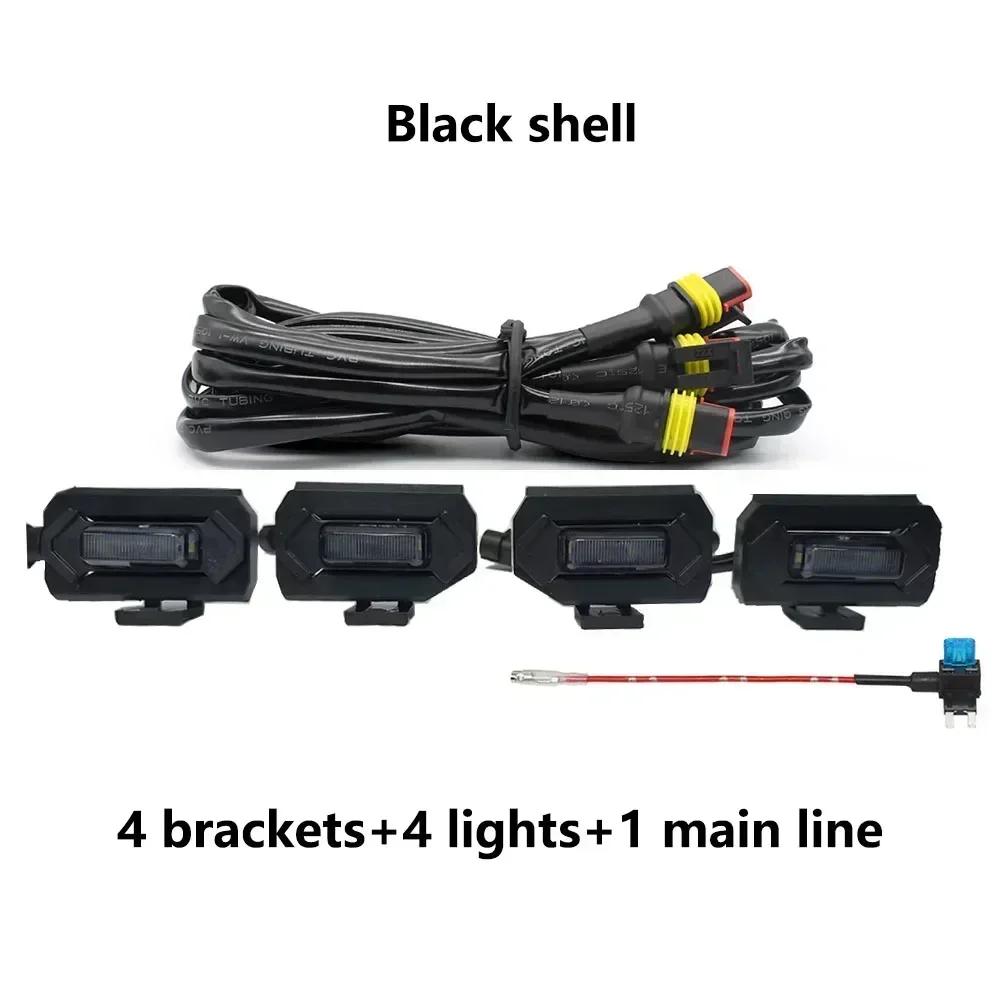 4 in1 Grille Lights For Toyota Tacoma 2020 2021 Car LED Strobe Light Warning Daytime Running Lamp For Tacoma DRL Amber Lights
