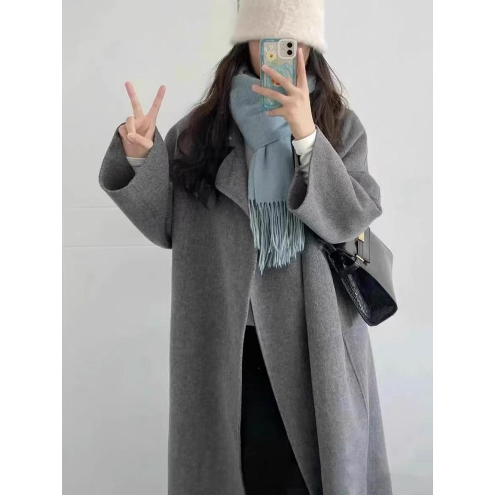 Женская осенне-зимняя шерстяная куртка из шерсти