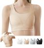 Veimia Кимоно Спортивный Топ-майка, Женский бюстгальтер, Формирующее белье, Нижнее белье, Бюстгальтер, (Бежевый, 3XL)