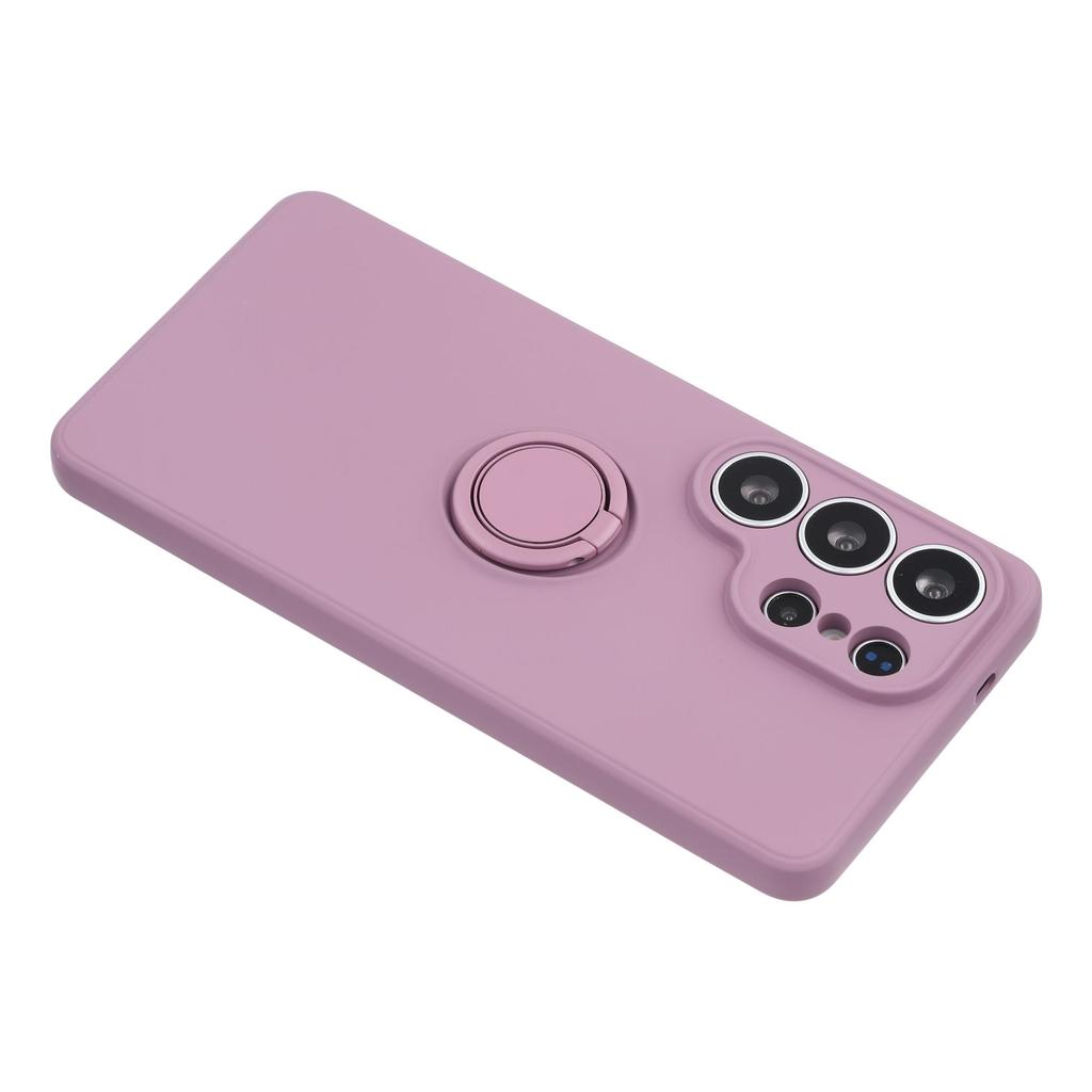 For Samsung Galaxy S26 Ultra Silicone Case with Strap Ring Kickstand Phone Cover