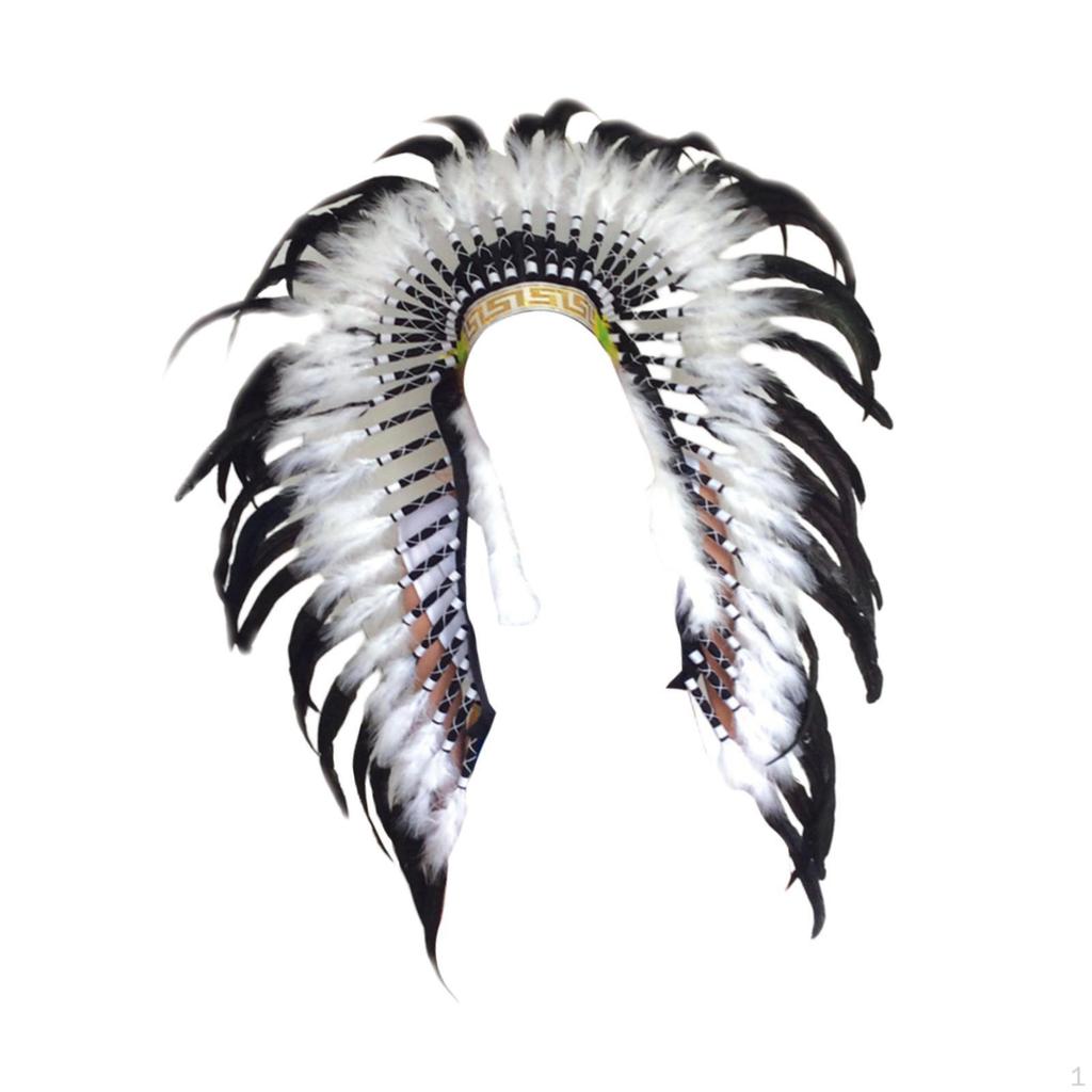 Индейский головной убор, украшение, поделки, перо для карнавала, фестиваля, вечеринки