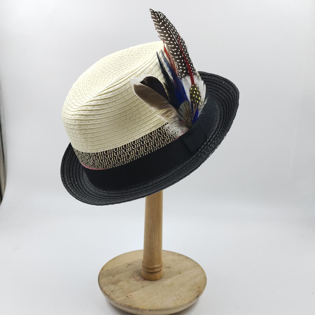 Three-dimensional Embroidery Handmade Straw Hat Western Cowboy Hat Men Cap Outdoor Women Hat Light Luxury
