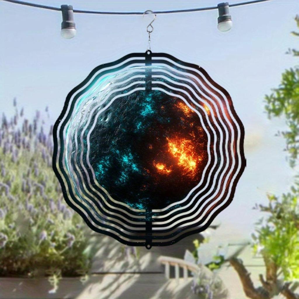 10 Inch Hanging Wind Spinner for Outdoor Decor Rotating Hook Garden Balcony Ornament Artistic Design Spring Summer Gift for Friends Family