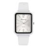 Fashion Silicone Women Watches Luxury Qualities Rectangle Quartz Wristwatches with Bracelet Simple Black White Female Wristwatch