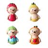 New Cartoon Cute Fruit Doll 3D Resin Refrigerator Stickers Strawberry Watermelon Orange Pear Home Kitchen Decoration Gifts