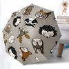1 шт. Зонт складной автоматический открывающийся/закрывающийся 'Лесные существа', Компактный портативный дорожный зонт yy251230164