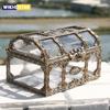 1Plastic Transparent Pirate Treasure Box Crystal Gem Jewelry Box Storage Organizer Chest Treasure for Jewelry Gem Trinket Box