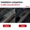Car Door Window Lifter Button Control Switch Armrest Panel Frame Real Carbon Fiber Trim For BMW 3 Series E92 2005-2012