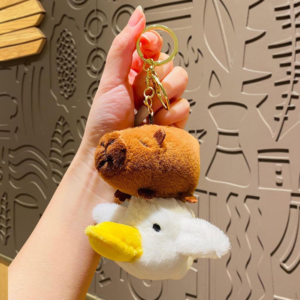 Capybara Plush Keychain Pendant Portable Cute Stuffed Animals