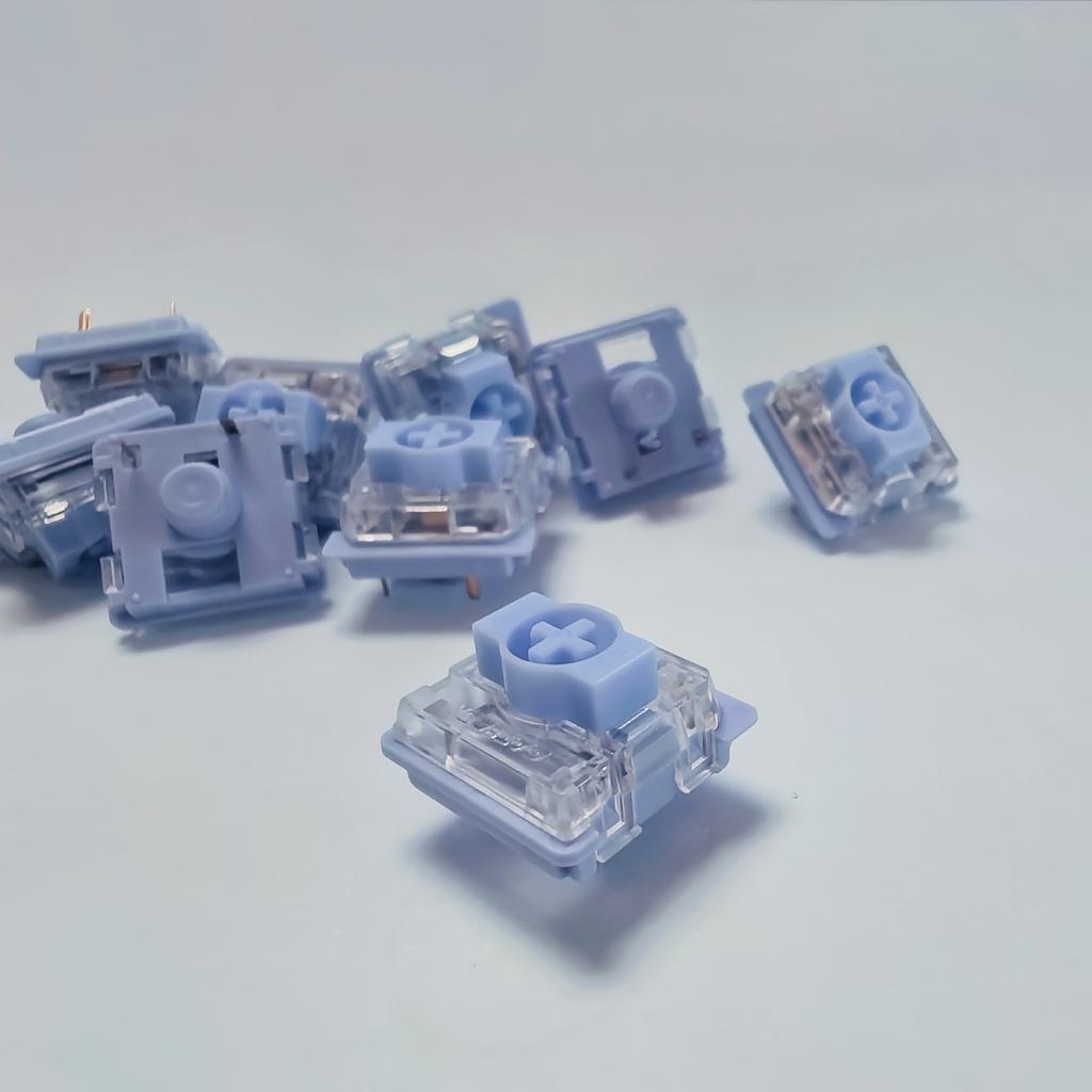 Gateron NuPhy Wisteria (Т55) Низкопрофильный переключатель 55 г Тактильный 3-контактный Ультратонкая механическая клавиатура Заводская смазка Мини Для NuPhy Air
