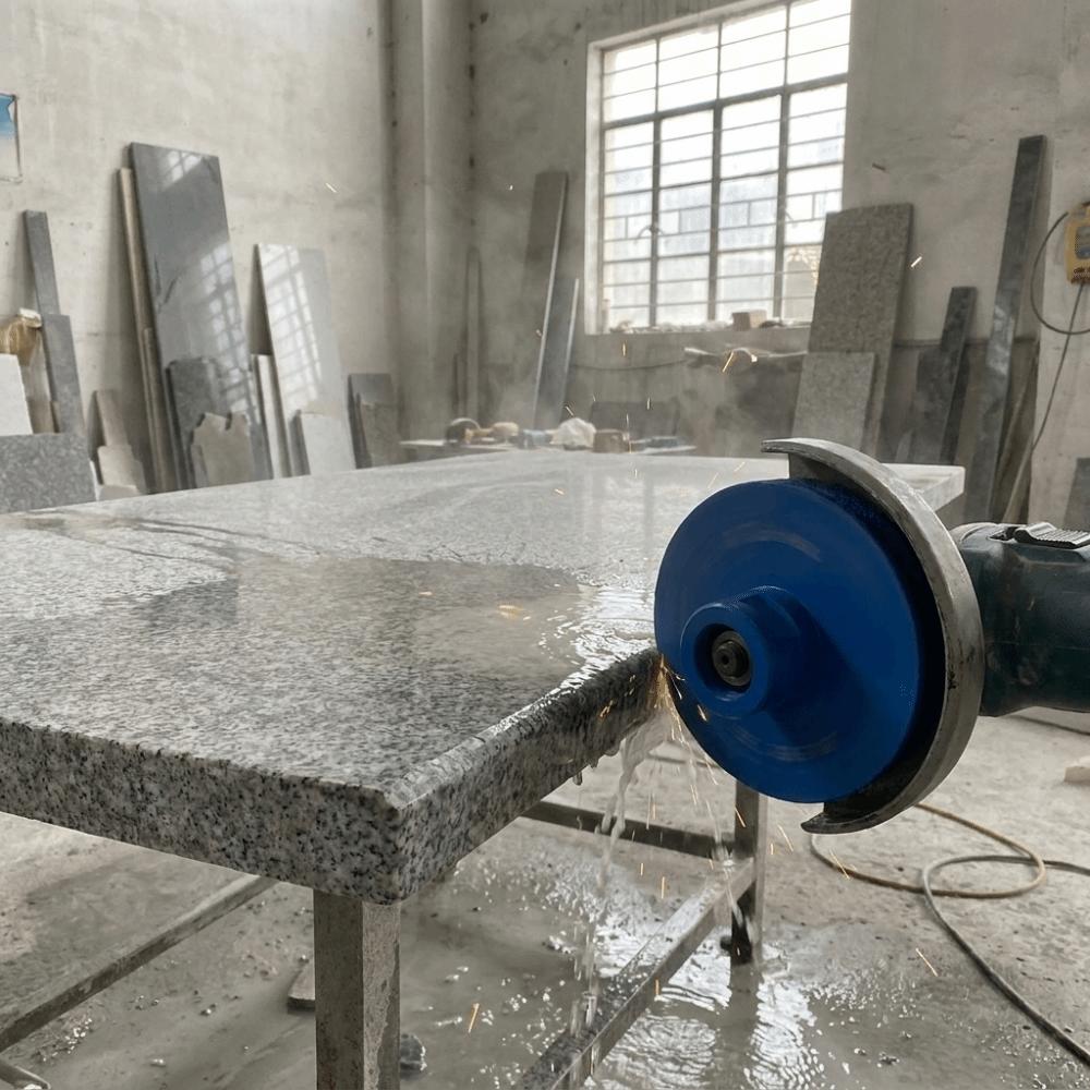 Long Service Life Semi-circular Stone Grinding Wheel Solid Construction Edge Trimming Wheel Marble