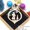 6 Pcs Vintage Hollow Wooden Christmas Tree Ornaments Rustic Gift Tags Holiday Decorations For Kids Crafts And Home