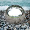 High Gloss Sphere Mirror Hollow Ball 304 Stainless Steel Ball For Home /Garden/Malls Decoration