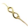 [M6496] - Gold Plated 'Infini' Bracelet - 20x7 Mm