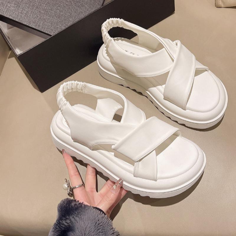 Летние новые модные женские сандалии на кросс-платформе