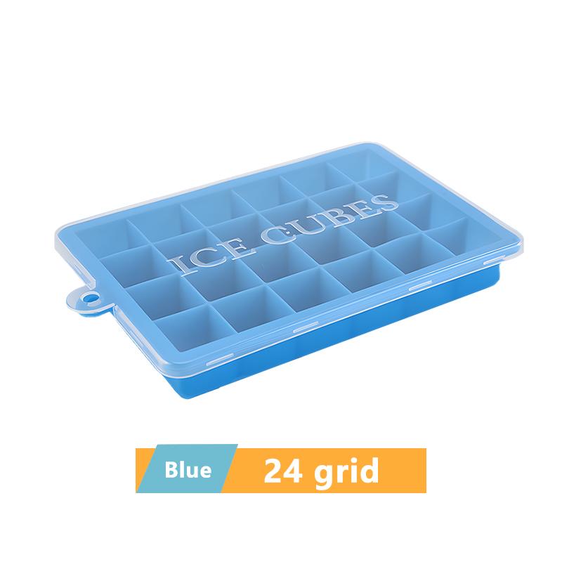 4/6/8/15/24 сетка большой лоток для льда гигантский большой пищевой силиконовый кубик льда квадратный лоток форма DIY льдогенератор лоток для кубиков льда