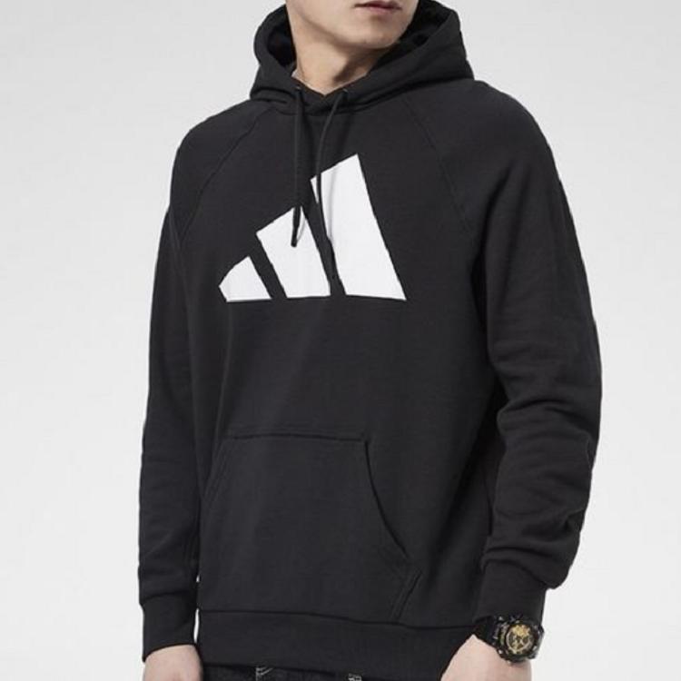 adidas Толстовки Мужские Черные С Капюшоном Умеренная Обычная GM6458