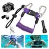 Scuba Diving Camera Lanyard with Quick Release Buckle Camera Drifting Lanyard Stainless Steel for Underwater Camera Flashlight