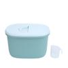 Pet Food Container ABS Pet Food Sealed Storage Container with Measuring Cup Built In Handle Lid