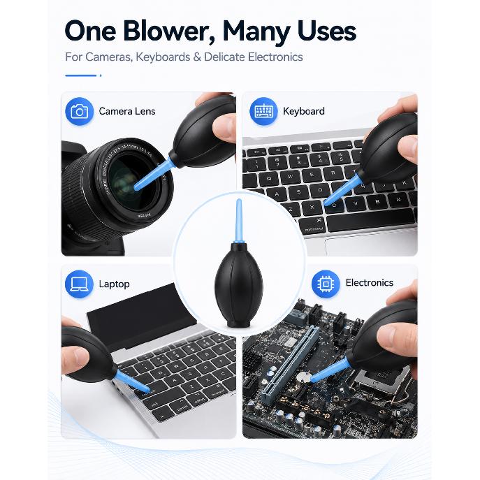Camera Lens Air Blower Rubber Bulb Dust Cleaner for DSLR SLR Digital Camera Sensor Keyboard Laptop Electronics Cleaning Tool Mass Air Flow 3
