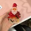 Маленький карманный рождественский обнимашка Милые мини-смоляные украшения Санта-Клауса с карточками поддержки Карманная карточка-обнимашка Подарок для семьи друзей