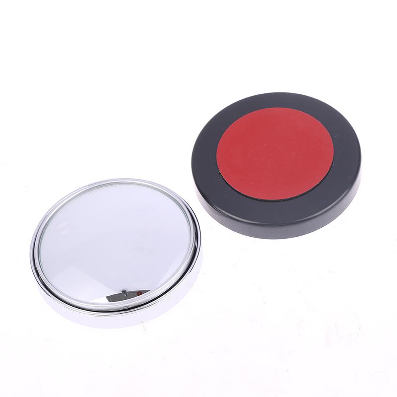 2Pcs 75Mm 3R-036 Stick-On Convex Blind Spot Rearview Mirror With Adjustable Wide Angle