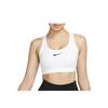 Solid Color Crew Neck Sleeveless Crop Sports Bra Women Sports Bra White DX6822-100
